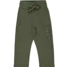 U.S. Polo Assn. Kids Olive Solid Trackpants-image-81