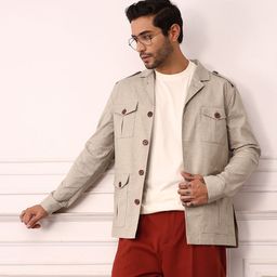 Mr Bowerbird Single-Breasted Tailored Fit Blazer with Shoulder Tabs-picture-52