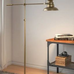 Divine Trends Gold Aluminium Floor Lamp Standing Focused Light Adjustable Height & Moveable-image-30