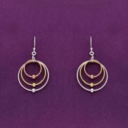 Kai Jewel Sterling Silver Multi Hoops Drop Earrings for Women-image-67