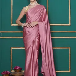 LABEL KASHI Solid Embellished Party Saree-image-62