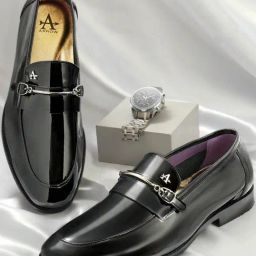 Arrow Men's Black Formal Loafers-image-85