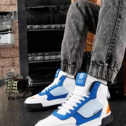 Bacca Bucci Men's SKYLINE SOARER Blue Ankle High Sneakers-image-83