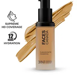 FACES CANADA 3 In 1 Flawless Matte Foundation - 30ml - Warm Sand 042 image 5