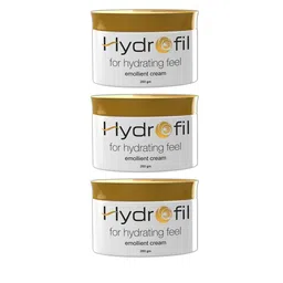 HYDROFIL Set Of 3 Moisturizing Emollient Cream For Hydrating Feel- 200g Each image 1