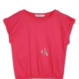 Calvin Klein Jeans Kids Pink Logo Print Top-picture-2