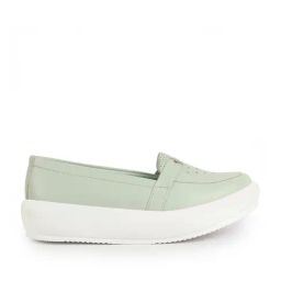 Fausto Women's Pista Green Casual Loafers-image-76