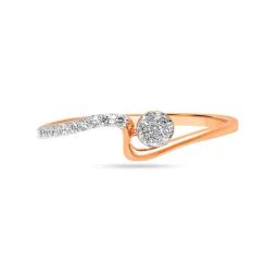 Mia By Tanishq Nature's Finest 14k Rose Gold Sparkling Connections Diamond Ring-image-51