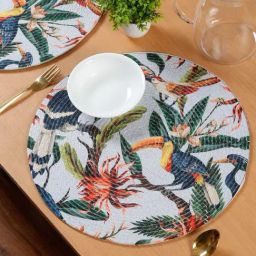 HOSTA HOMES Printed Multicolor Cotton Placemats-image-79