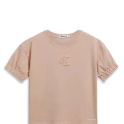 Calvin Klein Jeans Kids Pink Logo Print T-Shirt-picture-1