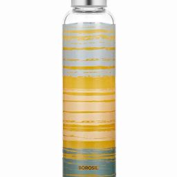 Borosil Borosil Artisan Series Glance Transparent Borosilicate Glass Water Bottle (1 L)-11
