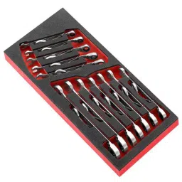 FACOM 188 mm SLS Foam Module of 12 Ratchet Combination Wrenches 8-19 mm, MODM.467J12SLS-39