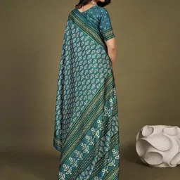 Anouk Rustic Bagh Silk Blend Bagh Saree image 4