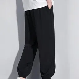 Imsa Moda Men Loose Fit High-Rise Joggers Trousers-image-71
