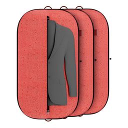 Aura Red 3 Pieces Blazer Cover Bag-52