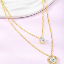 Peora Golden NA Pendants for Women-image-14