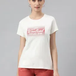 Woodland Ivory Cotton Printed T-Shirt-picture-41
