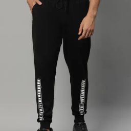Free Authority Black Regular Fit Batman Printed Joggers-image-8