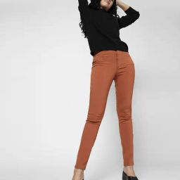 Vero Moda Brown Blended Skinny Fit High Rise Jeans-image-61