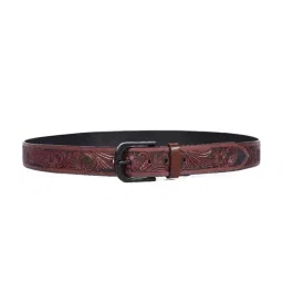Celtic Brown Floral Print Belt-picture-48