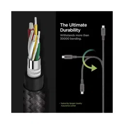 Spigen Essential C11C1 USB-C to USB-C 2.0 Cable(1.5m) - Gunmetal image 5