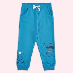Pantaloons Baby Cobalt Blue Cotton Printed Trackpants-image-51