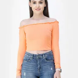 Cation Orange Crop Top-image-80