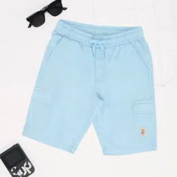 Pantaloons Junior Boys Sky Blue Shorts-picture-9