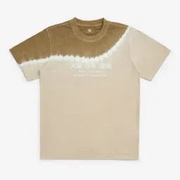 Y&F Kids by Westside Brown Tie-Dye Detailed Cotton T-Shirt-image-76