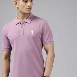 U.S. Polo Assn. Men Polo Collar Pure Cotton T-shirt-picture-2