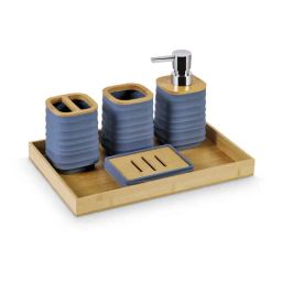 Freelance Blue Polypropylene Basic Bathroom Accessories Set-image-5
