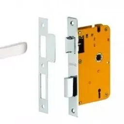 Dorset Silver Chrome Lever Handle Lock Set With Mortise Latch HL Hale image 1