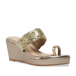 Eridani Women's Geet Gold Toe Ring Wedges-image-14