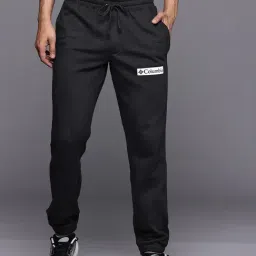 Columbia Black Regular Fit Sports Joggers-image-84