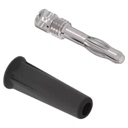 MULTICOMP PRO Banana Plugs & Jacks BANANA PLUG, 4MM, 36A, SOLDER, BLACK, 76-1640-18