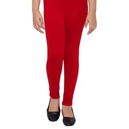 Tik Tok WEARS Girls Red Churidar Length Leggings-picture-4
