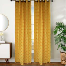 Dekor World Multicoloured Set of 2 Long Door Curtain-47