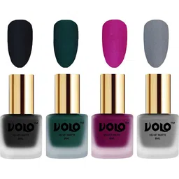 VOLO Set Of 4 Velvet Matte Nail Polish - 8 ml Each - 5 - 12 - 14 - 20-image-64