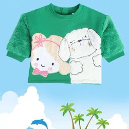 MINIKLUB Kids Green Embroidered Full Sleeves Sweatshirt-image-45