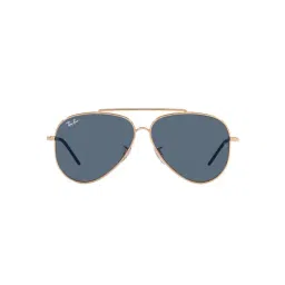 Ray-Ban Reverse  | Rosegold Sunglasses ( 0RBR0101S | Pilot | Gold Frame | Blue Lens )-35