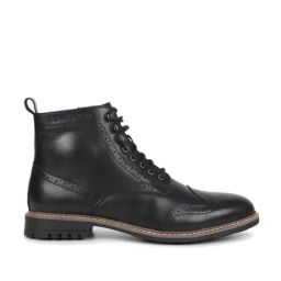 Royal Enfield Men's TORQUE Black Brogue Boots-picture-1