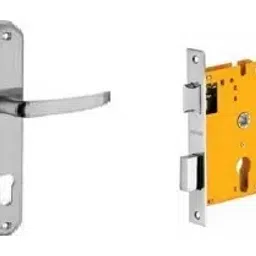 Dorset Silver Chrome Lever Handle Lock Set With Mortise Latch HL OS-15