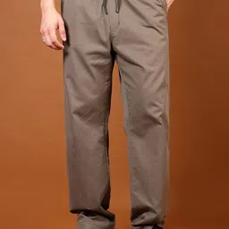 LIMEROAD Men Self Design Twill Mid Rise Trousers-image-17