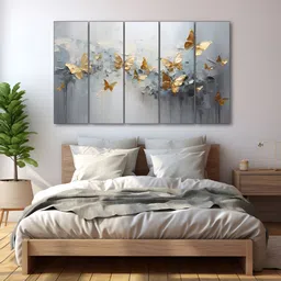 The Castle Decor Grey & Gold-Toned Wood Birds And Animals Wall Art-image-14