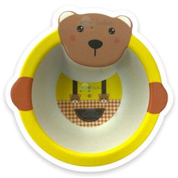 FunBlast Bamboo Fibre Feeding Bowl Animal Print - (Pack of 1 Pcs) -(Multicolor)-26