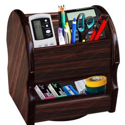 FunBlast Multi Compartment Wooden Desk Organizer for Study Table Office & Home-20