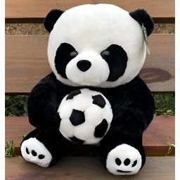 Tickles Panda with Ball Soft Stuffed Plush Animal Toy for Kids Boys & Girls Birthday Gifts (Color: Black & White Size: Height 25 cm)-15