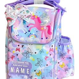 SCHOOLISH Lunch Bag for Kids Lunch Bag for Office Women and Kids, Canvas Tiffin Bags for School, Picnic, Work, Carry Bag for Lunch Box and Water Bottle (Unicorn) CAPACITY (2L) - PACK OF 1 - COLOR MAY VARY-image-74