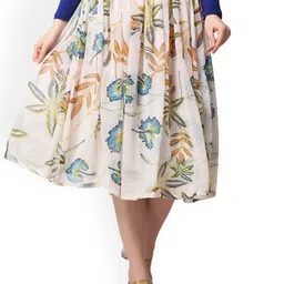 MINOS Printed Flared Mini Skirt-image-73