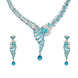Atasi International Silver-Plated Crystals-Studded Jewellery Set-image-62